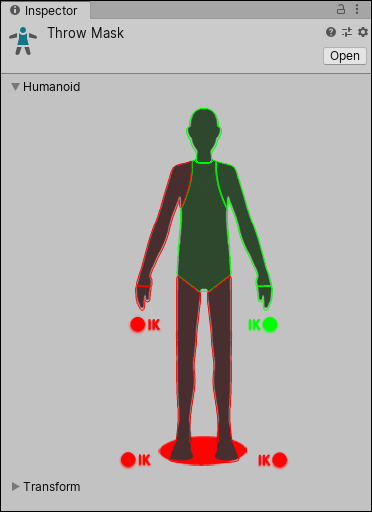 Defining an Avatar Mask using the Humanoid body