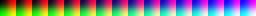 La imagen muestra una textura de dimensión 256x16, produciendo una 16x16x16 color lookup texture (lut). Si la calidad resultante es muy baja, una textura 1024x32 podría producir mejores resultados (al precio de memoria).