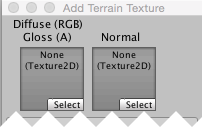 Add Terrain Texture ウィンドウ（Specular）