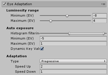 Eye Adaptation の UI