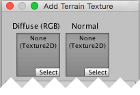 Add Terrain Texture ウィンドウ (ディフューズ)