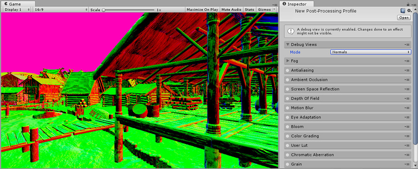 デファードレンダリングパスの Normals の Debug View