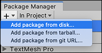 Add package from disk ボタン