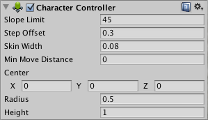 Character Controller Unity マニュアル