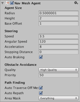 ナビメッシュエージェント Unity マニュアル