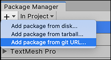 Git URL からのインストール - Unity マニュアル