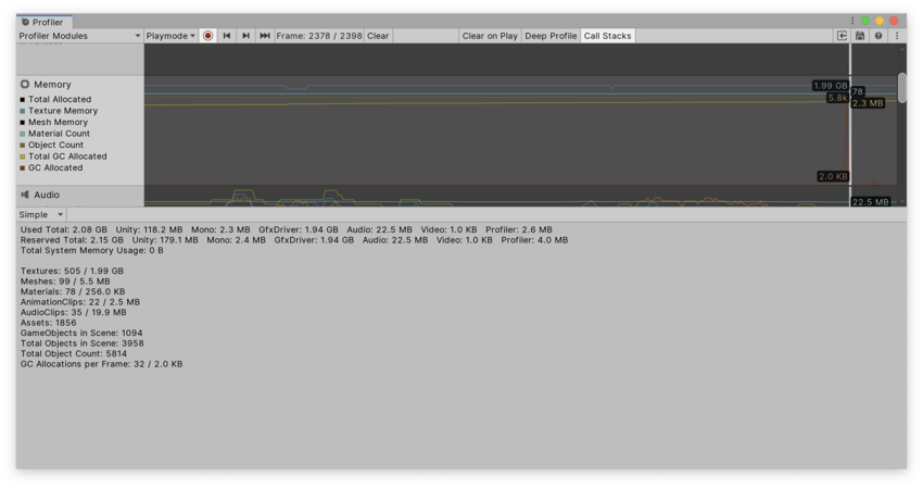 Memory Profiler Module Unity マニュアル