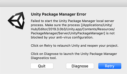 ネットワーク問題 Unity マニュアル