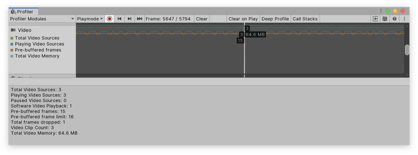 Video Profiler モジュール