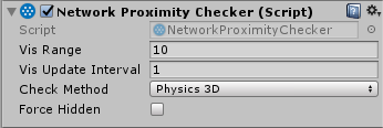 The Network Proximity Checker コンポーネント