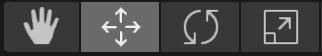 ハンド、移動、回転、スケールツール