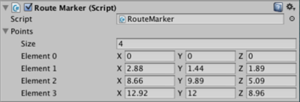 Vector3配列のプロパティを持つScript