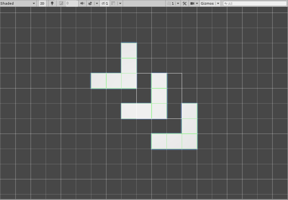 GameObject ブラシを使用したシーンビュー