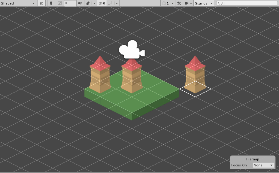 Group ブラシを使用したシーンビュー