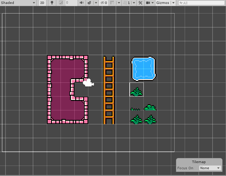 Rule タイルを使用したシーンビュー
