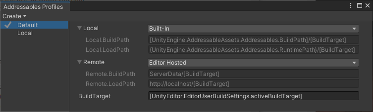 共通のプレフィックスでグループ化され、ピリオドで区切られたパスペア。