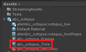 展開した Alembic アセット