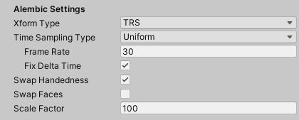 Alembic Settings セクション