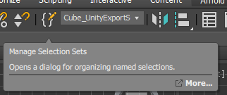 Autodesk® 3ds Max® での選択対象のセットの管理
