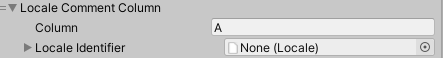 Locale Comment Column の Inspector