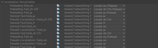 String Table Addressable グループ