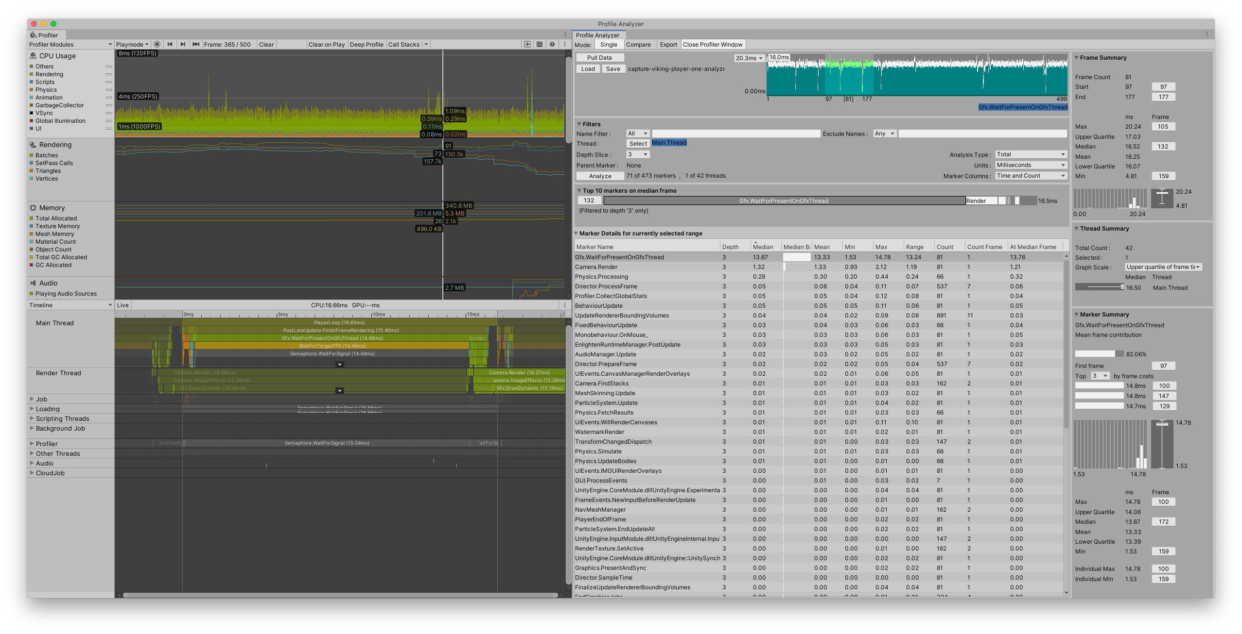 Profiler と Profile Analyzer