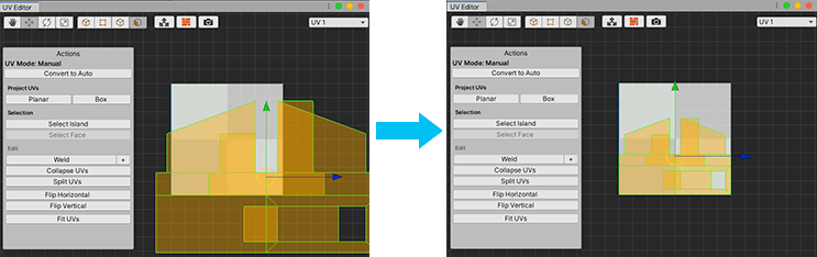 できるだけ大きい領域を占めるように島を拡張する