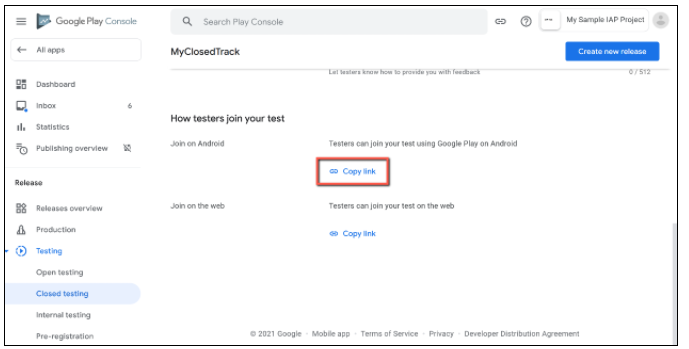 MyClosedTrack