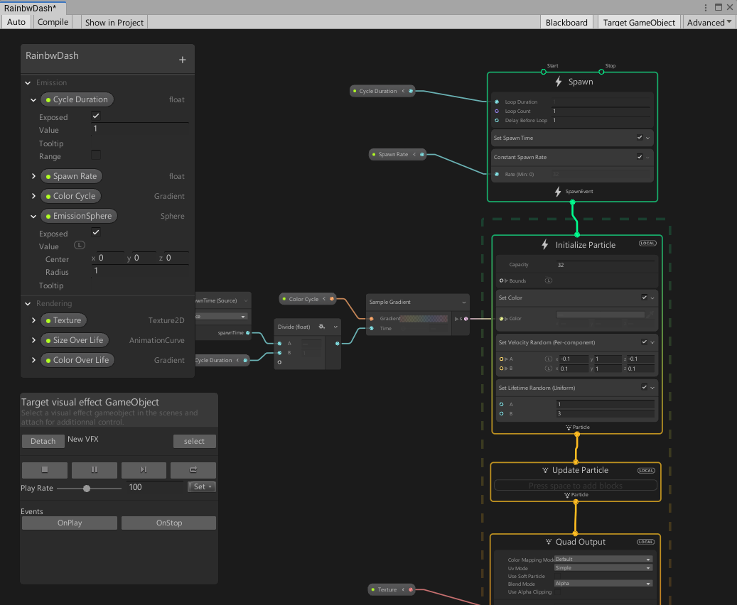 Visual Effect Graph ウィンドウ | Visual Effect Graph | 10.7.0