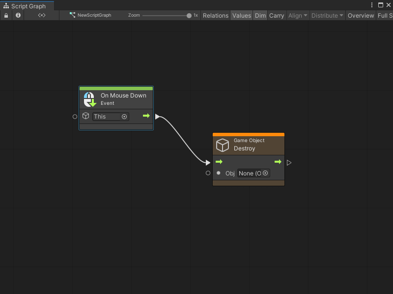 予測デバッグとライブデバッグ | Visual Scripting | 1.8.0-pre.1