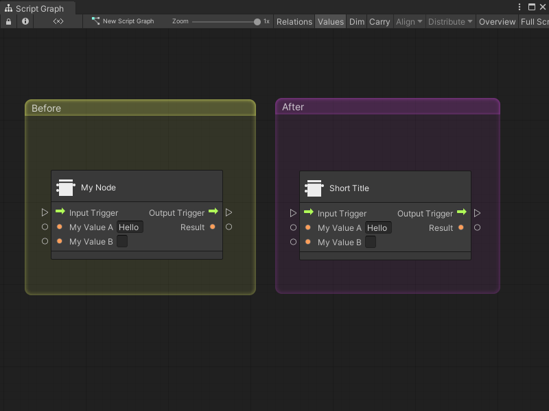 Visual Script Graph ノードの作成 | Visual Scripting | 1.8.0-pre.1