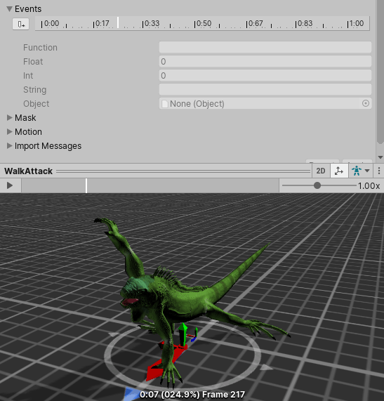 プレビューペインのタイムラインをクリックすると、イベントのタイムラインで新しいイベントを作成する場所を制御できます