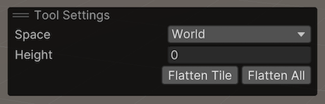 Set Height ツールの設定