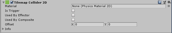 Tilemap Collider 2D ウィンドウ