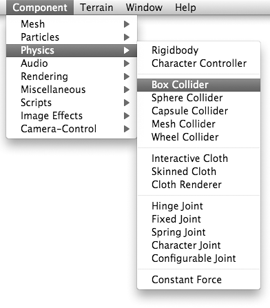  <span class="doc-menu">Component</span> メニューから様々なコンポーネントを追加する 