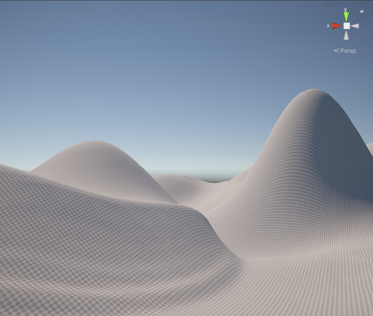 Terrain (地形) ゲームオブジェクト。右: Terrain Collider。Terrain (地形) ゲームオブジェクトのジオメトリに正確に一致します。
