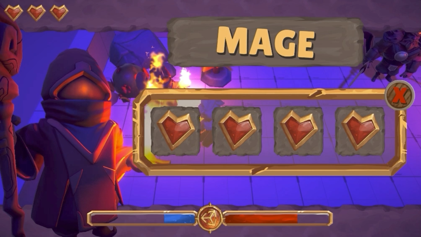 カメラスタッキングが URP で生成できるエフェクトの例