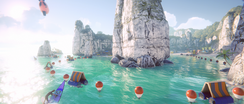 Color Adjustments エフェクトを使用しないシーン。