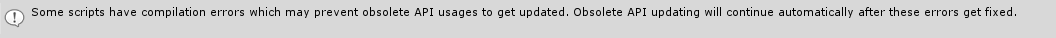 Other errors in your scripts can prevent the API updater from working properly.