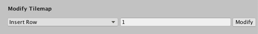 Modify Tilemap in the Inspector window