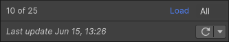 왼쪽의 로딩 바는 로드된 에셋 스토어 패키지 수와 사용 가능한 총 수를 표시합니다. 추가로 로드하려면 오른쪽의 Load 링크를 클릭합니다(이 경우 All).