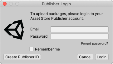 퍼블리셔 계정을 만드는 데 사용한 이메일과 비밀번호를 입력하십시오. 퍼블리셔 계정이 없는 경우 Create Publisher ID 버튼을 클릭하여 만들 수 있습니다.