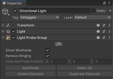 Light Probe Group 컴포넌트