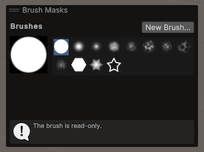 오버레이에 있는 Brush Masks