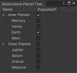 MultiColumnTreeView 예시