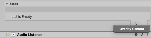 카메라 스택에 카메라 추가