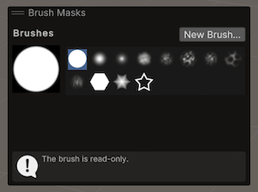오버레이의 Brush Masks