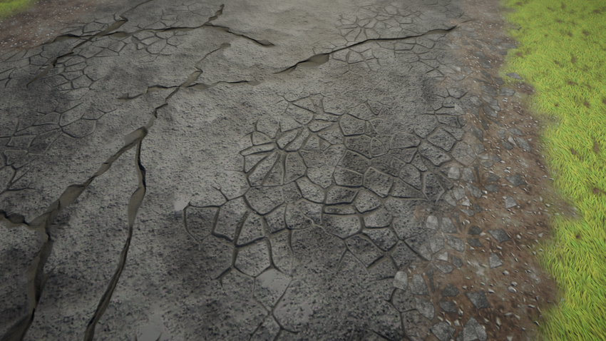 데칼이 있는 샘플 씬