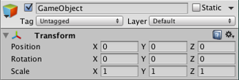 Even empty GameObjects have a Transform Component
