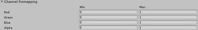 Channel Remapping ranges in the Inspector